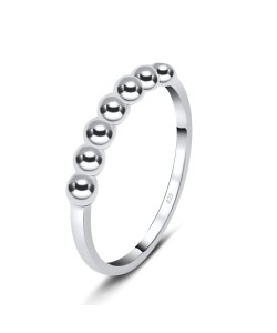 Dot Style Silver Ring NSR-3249